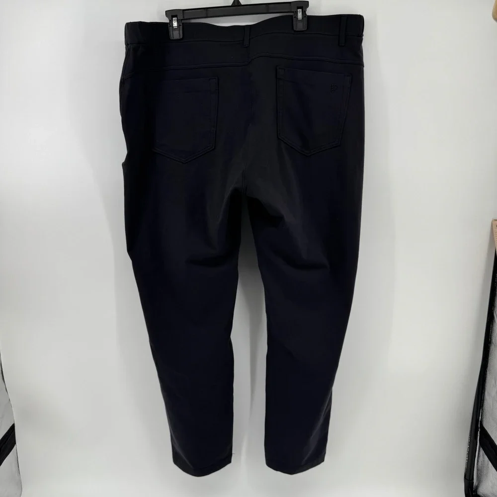 Public Rec All Day Every Day Pants Mens 42/32 Onyx Black Tapered Athleisure Tech